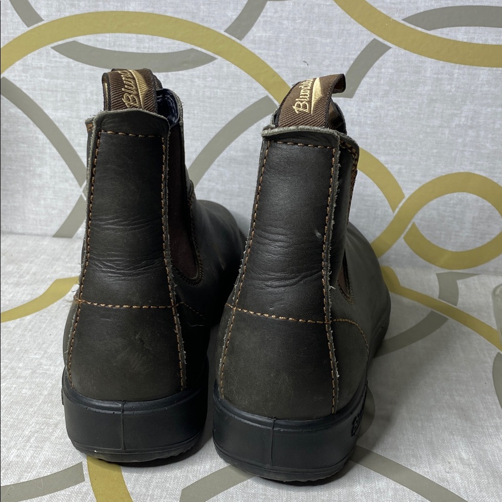 Blundstone Brown Leather Chelsea Ankle Boots - Picture 4 of 6